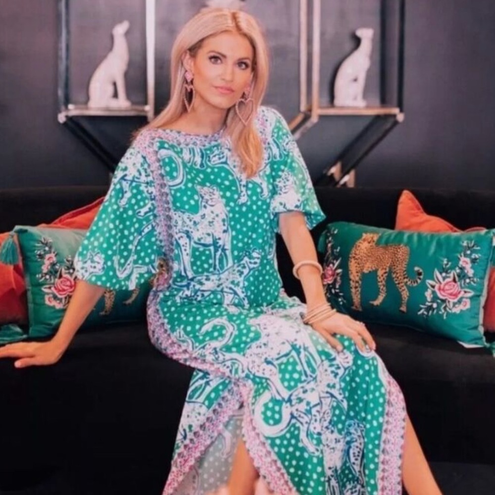 Lilly Pulitzer NWT Silva Maxi Emerald Isle Size 6 Leopard